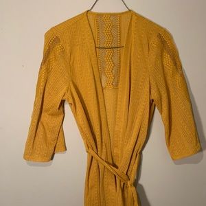 Yellow Gold Kimono or Beach Cover-up